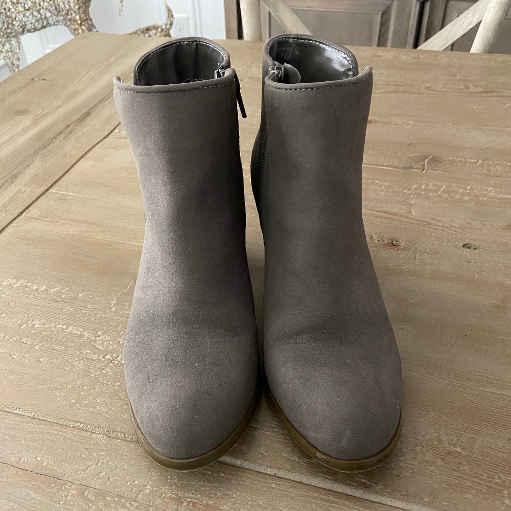 Style & Co. Gray Ankle Boots